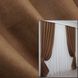 Комплект штор із тканини мікровелюр Petek колір коричневий 789ш Фото 1