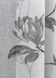 Тюль батист, коллекция "Flora" цвет белый с серым принтом 1861т Фото 4