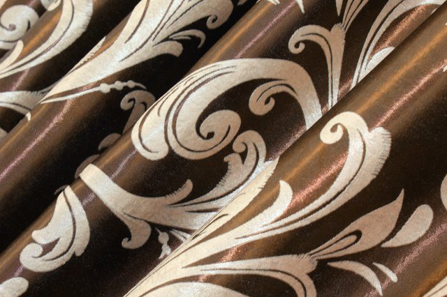 Двостороння тканина блекаут-софт, колекція "Лілія" висота 2,8м колір коричневий 101ш