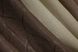 Комбинированные шторы лён-блэкаут рогожка цвет коричневый с бежевым 016дк (688-292-277ш) Фото 9