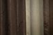 Комбинированные шторы лён-блэкаут рогожка цвет коричневый с бежевым 016дк (688-292-277ш) Фото 8