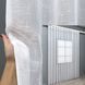 Уцінка! Готова тюль (5х2,75м) льон, колекція "Івонна" колір білий з срібним вкрапленням 1208т 48-038