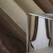 Комбинированные шторы лён-блэкаут рогожка цвет коричневый с бежевым 016дк (688-292-277ш) Фото 1
