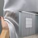 Уценка! Готовая (3х2,5м) однотонная шифоновая тюль цвет светло-серый 49-357