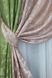 Комбинированные жаккардовые шторы цвет салатовый с пудровым 014дк (297-090ш) Фото 4