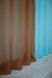 Комплект декоративных штор из шифона "Инь Янь" цвет лазурный с коричневым 010дк Фото 8
