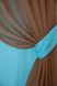 Комплект декоративных штор из шифона "Инь Янь" цвет лазурный с коричневым 010дк Фото 4