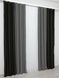 Комбинированные шторы блэкаут цвет черный с графитовым 014дк (1165-793ш) Фото 5