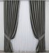 Комплект штор із тканини оксамит (бархат) колір сіро-коричневий 1217ш Фото 2