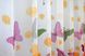Тюль батист с крупным принтом "Бабочки" цвет белый с разноцветным принтом 1207т Фото 6