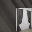Комплект готових штор, льон-блекаут "Льон Мішковина" колір сірий 1220ш
