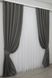 Комплект готовых штор, лен-блэкаут "Лен Мешковина" цвет серый 1220ш Фото 3