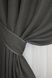 Комплект готовых штор, лен-блэкаут "Лен Мешковина" цвет серый 1220ш Фото 4