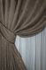 Комплект готових штор, льон мармур, колекція "Pavliani" колір какао 1372ш Фото 4