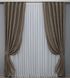 Комплект готових штор, льон мармур, колекція "Pavliani" колір какао 1372ш Фото 2