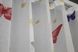 Тюль батист с крупным принтом "Бабочки" цвет белый с разноцветным принтом 1420т Фото 8