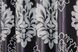 Комплект готовых штор блэкаут-софт, коллекция "Корона" цвет черный с серым 1273ш (А) Фото 10