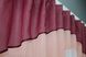 Занавеска (280х170см) штора-тюль с ламбрекеном цвет белый с бордовым и персиковым 031к 52-0698 Фото 6