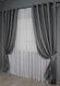 Комплект штор, лен-блэкаут "Лен Мешковина" цвет серый 288ш Фото 3
