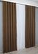 Комплект готових штор льон колір коричневий 1335ш Фото 5