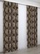 Комплект готовых штор блэкаут-софт, коллекция "Корона" цвет коричневый с бежевым 1274ш (А) Фото 5
