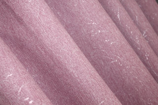 Шторная ткань лён однотонный цвет розовый 1345ш