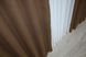 Комплект готових штор льон колір коричневий 1335ш Фото 10