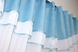 Кухонный комплект (270х170см) шторки с ламбрекеном и подхватами цвет белый с голубым 084к 59-530 Фото 5