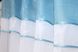 Кухонный комплект (270х170см) шторки с ламбрекеном и подхватами цвет белый с голубым 084к 59-530 Фото 4