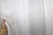 Тюль льон однотонний, колір білий 1108т Фото 4