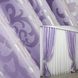 Комплект жакардових штор колекція "Вензель" колір бузковий 295ш Фото 1