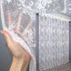 Тюль жаккард, коллекция "Мрамор Al-1" цвет белый 1368т, Готовая тюль с тесьмой (4х2,5 м.), 4,0 м., 2,5 м., 400, 250, 2 - 3 м., Тесьма