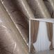 Комплект готовых штор лен рогожка, коллекция "Саванна" цвет темно-бежевый 634ш Фото 1