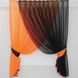 Кухонный комплект (330х170см) шторки с подвязками "Дуэт" цвет оранжевый с чёрным 060к 50-321 Фото 1