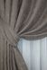 Комплект готових штор, льон мармур, колекція "Pavliani" колір коричнево-сірий 1373ш Фото 4