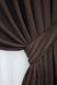 Комплект штор із тканини мікровелюр Diamont колір коричневий 1095ш Фото 3