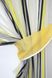 Кухонный комплект (330х170см) шторки с подвязками цвет желтый с черным 101к 52-0587 Фото 3