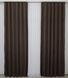Комплект штор із тканини мікровелюр Diamont колір коричневий 1095ш Фото 4