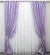 Комплект жакардових штор колекція "Вензель" колір бузковий 295ш Фото 2