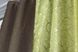 Комбіновані штори з тканини льон-блекаут колір коричневий з оливковим 014дк (277-637ш) Фото 8