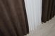 Комплект штор із тканини мікровелюр Diamont колір коричневий 1095ш Фото 7