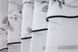 Кухонні штори (280х170см) з ламбрекеном, на карниз 1-1,5м колір білий з чорним 091к 52-0732 Фото 4