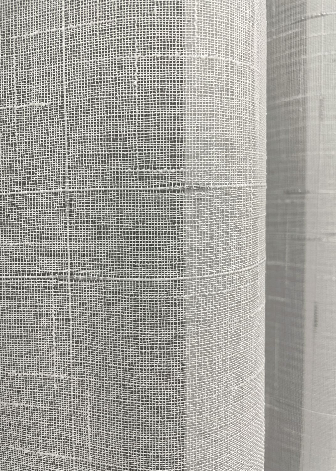 Тюль льон, колекція "Івонна" колір білий з срібним вкрапленням 1208т, Тюль на метраж, Без кріплення, тканина на відріз, Потрібну Вам ширину вказуйте при покупці. (Ширина набирається по довжині рулона.), 2,8 м.