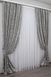 Комплект готовых жаккардовых штор коллекция "Вензель" цвет серый 293ш Фото 2
