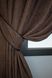 Комплект штор из ткани микровелюр Diamont цвет коричневый1095ш Фото 3