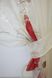 Кухонні шторки (300х170см) на карниз 1,5м колір бежевий з червоним 083к 52-0026 Фото 3