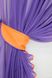 Кухонный комплект (330х170см) шторки с подвязками "Дуэт" цвет фиолетовый с оранжевым 060к 50-322 Фото 3