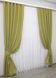 Комплект штор, коллекция "Лен Мешковина" цвет оливковый 106ш Фото 3