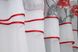 Кухонные шторы (280х170см) с ламбрекеном, на карниз 1-1,5м цвет белый с красным 091к 52-0731 Фото 5