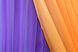 Кухонный комплект (330х170см) шторки с подвязками "Дуэт" цвет фиолетовый с оранжевым 060к 50-322 Фото 6